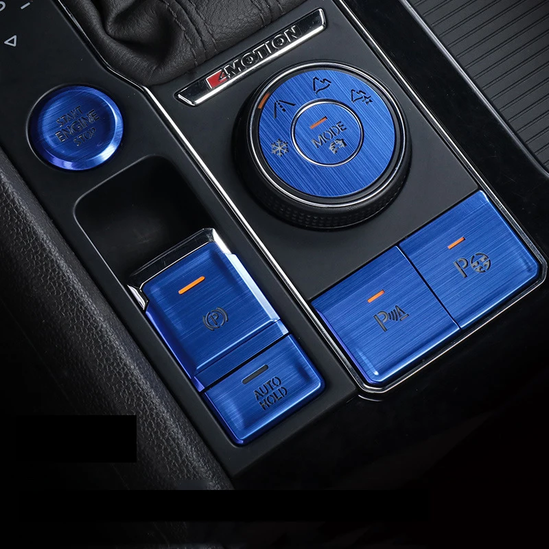 

2017-2020 for Volkswagen Touran Interior Gear Ignition Start Handbrake Button Decoration Sticker Central Control SMD Accessories