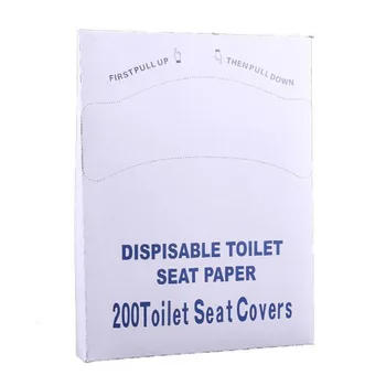 

Disposable Flushable Toilet Seat Paper Covers 1-Pack, 200 Sheets