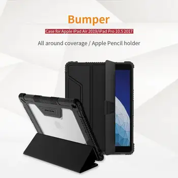

For Apple iPad 9.7 2018 2017 Ipad pro 11 12.9 Mini 4 5 air 2019 Case NILLKIN Smart magnetic wake up sleep Kickstand Back Cover