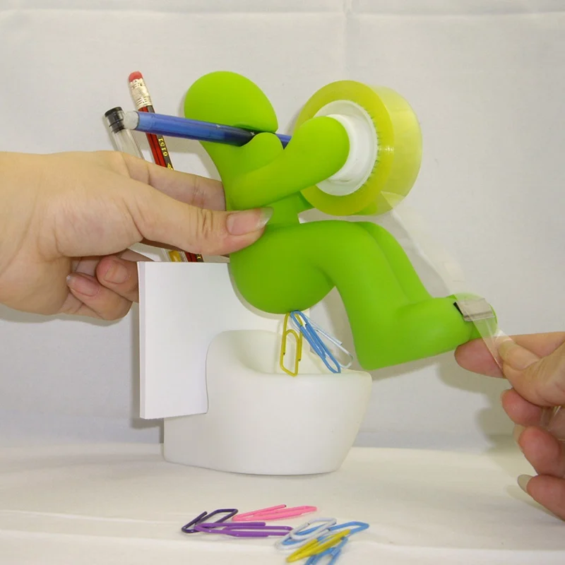 

Multi-purpose Tape Seat Small Person Toilet Tape Dispenser Tapes Cutter Office School Supplies Storage Box Stationery Gifts