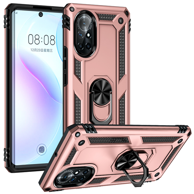 For HUAWEI Nova 9 8i 7 7i P40 P40 PRO Mate40 Mate40 pro Mate30 P30lite Case Shockproof Armor Magnetic MetalRing Stand Cover