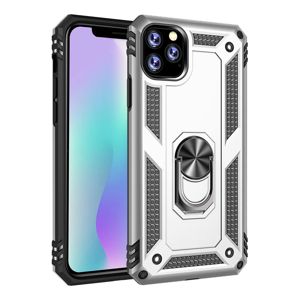 10 шт/партия для iphone 11 Pro 2 в 1 Гибридный ТПУ+ PC кольцо чехол для iphone 11 для iphone 11 Pro Max