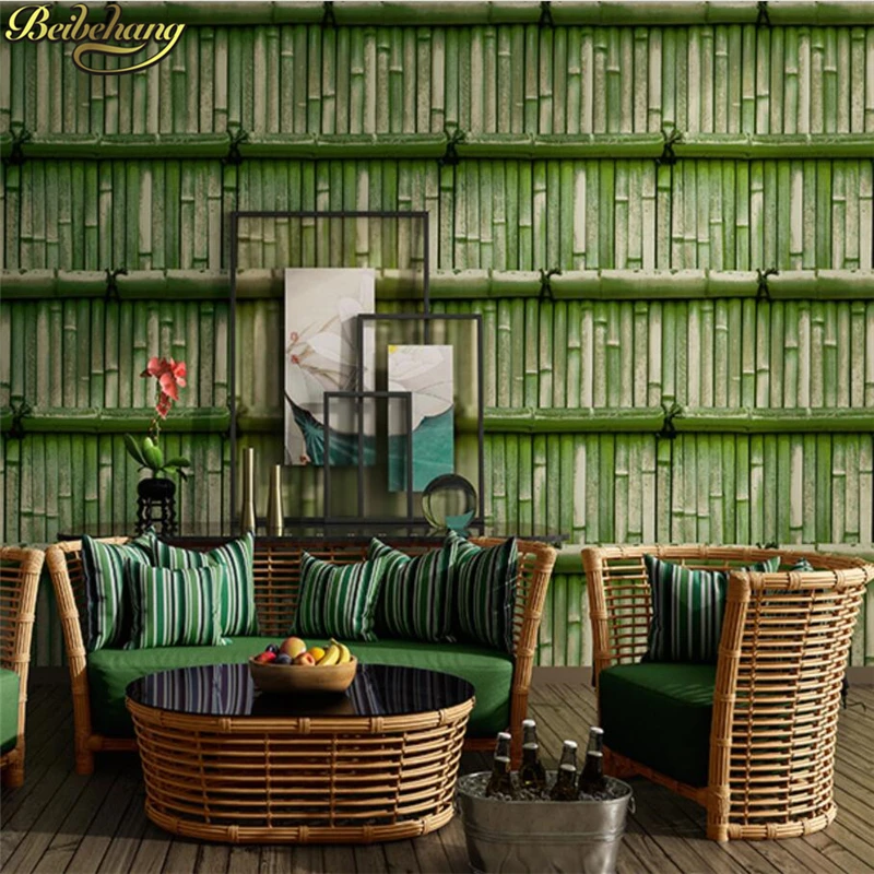 

beibehang Classical antique bamboo Chinese retro restaurant wallpapers TV background wall wallpaper for wall papers home decor