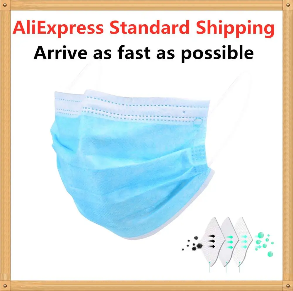 

Safety Mask Anti-Pollution 3 Laye Mask dust protection Masks Disposable Face Masks Elastic Ear Loop Disposable Dust Filter
