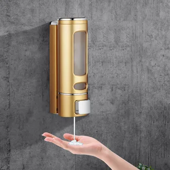 

New 400ml Wall Mount Washing Lotion Soap Shampoo Hand Sanitizer Dispenser #T512