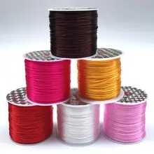 60m/bag 1mm Round Elastic Cord Beading Stretch Thread String Rope for Necklace Bracelet Jewelry Making Supply