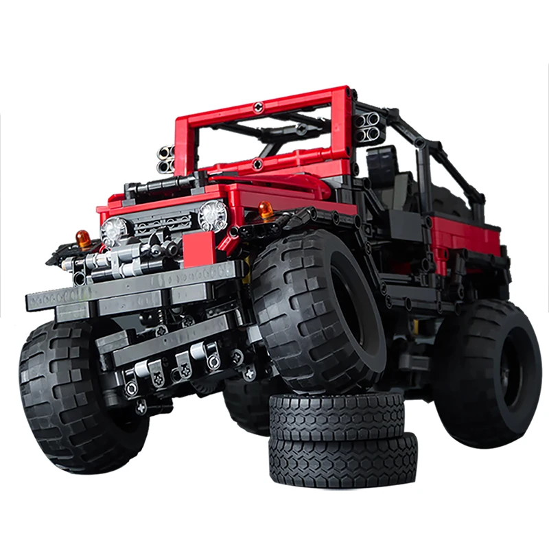 

BuildMoc 4889 FJ40 Crawler RC Car Racing APP Remote Control Car RC Tracked Racer Building Blocks Technic lepining Toys