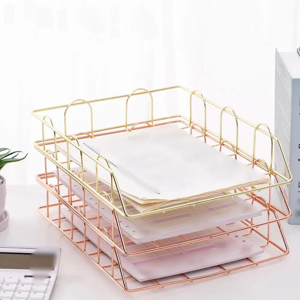 Канцелярские принадлежности металлический держатель для файлов лоток хранения