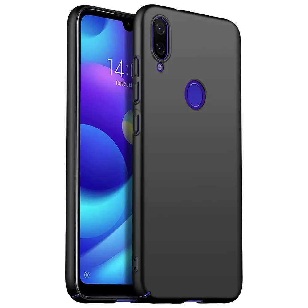 Черный Магнитный автомобильный чехол-держатель для Xiaomi Redmi Note 7, 6, 5 Pro, жесткий чехол из поликарбоната для Xiaomi Redmi Note 6, Ультратонкий дышащий чехол с эффектом потертости - Цвет: Черный