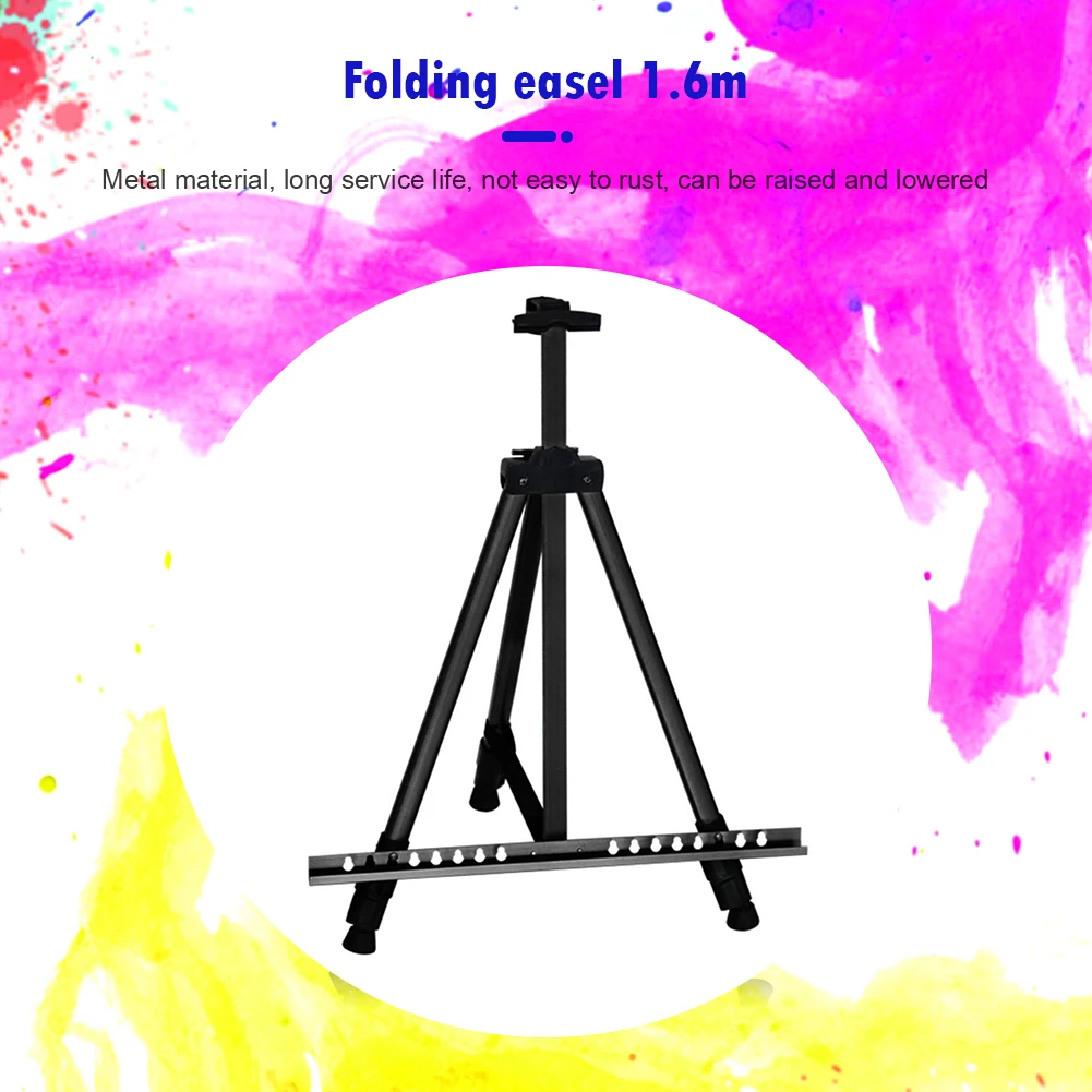 AOOKMIYA Bview Art Portable Adjustable Metal Sketch Easel Stand Foldable  Travel Easel Aluminum Alloy Easel Sketch Drawing For Art Supplie