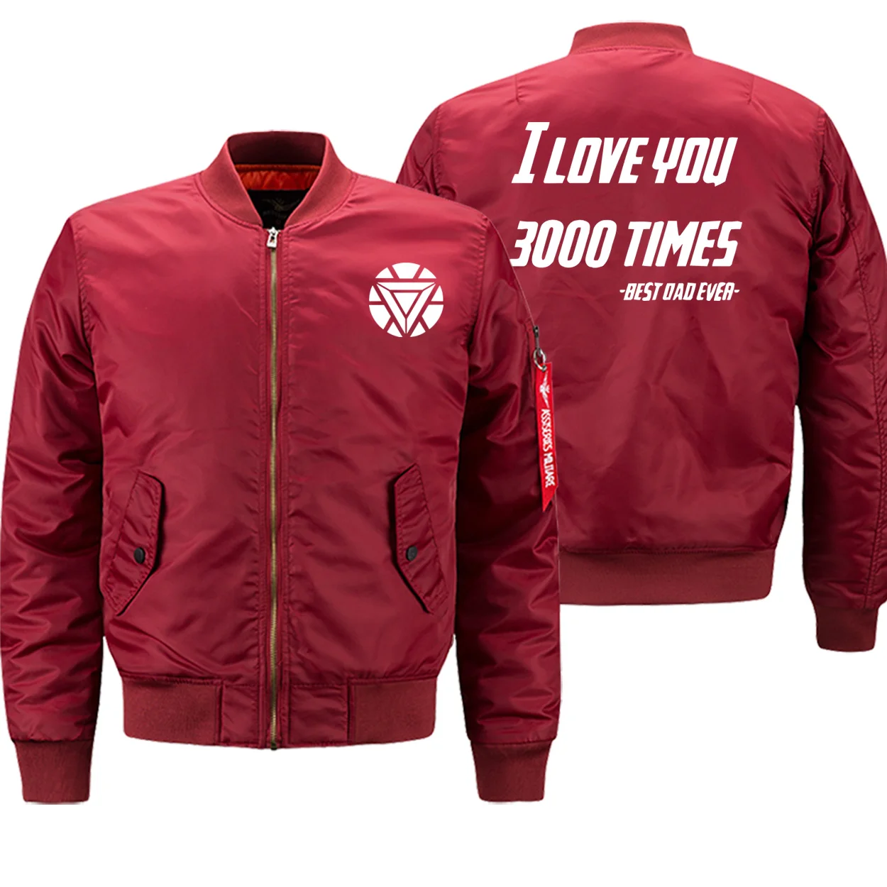 Мстители 4 Железный человек I Love You 3000 Мужские куртки Зимняя мода Marvel печать уличная военный бомбардировщик Пальто Толстая куртка