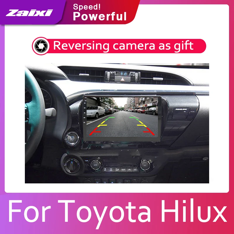 Автомобильная система Android ips lcd экран для Toyota Hilux автомобильный Радио плеер gps Навигация BT WiFi AUX