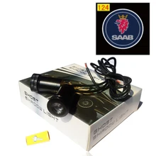 2 шт. 12 В 10 Вт Автомобильный светодиодный светильник с логотипом на дверь, автоматический светильник с тенью-призраком, алюминиевая крышка для saab 9-3 9-5 93 95 BJ SCS