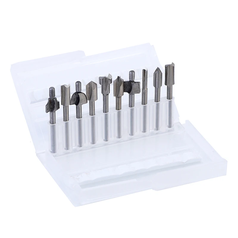 

Drill Milling Cutters Workshop Equipment 10pcs Woodworking Shank Router