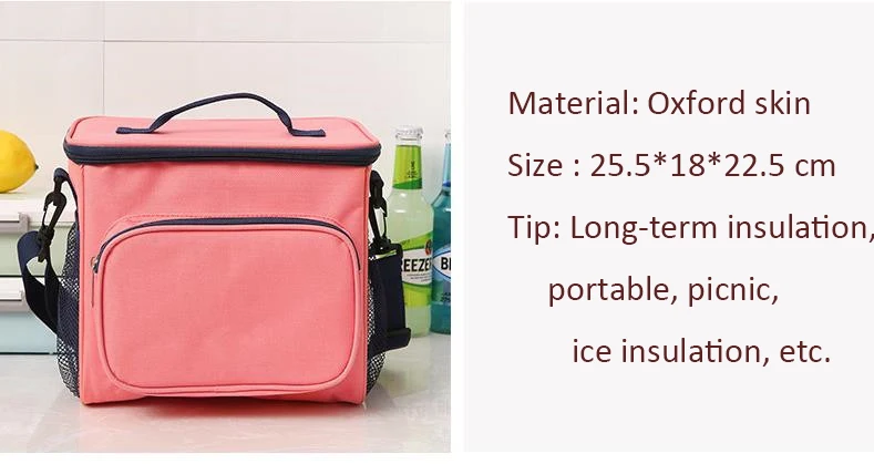 Сумка для ланча двойная сумка для еды с теплоизоляцией сумка Твердый термальный контейнер для еды сумка для хранения пикника для мужчин женщин портативная Термосумка