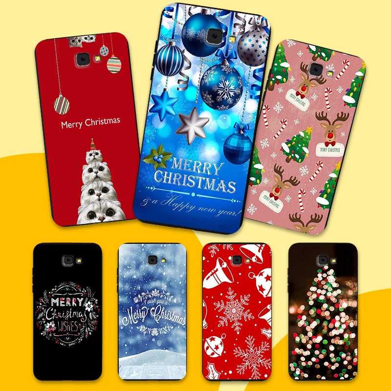 Protective Cover for Samsung Galaxy M10 M20 M30 Slim TPU X'mas Mobile Phone Case For J6plus J7prime J8 G530 Soft Gel Fundas Capa |