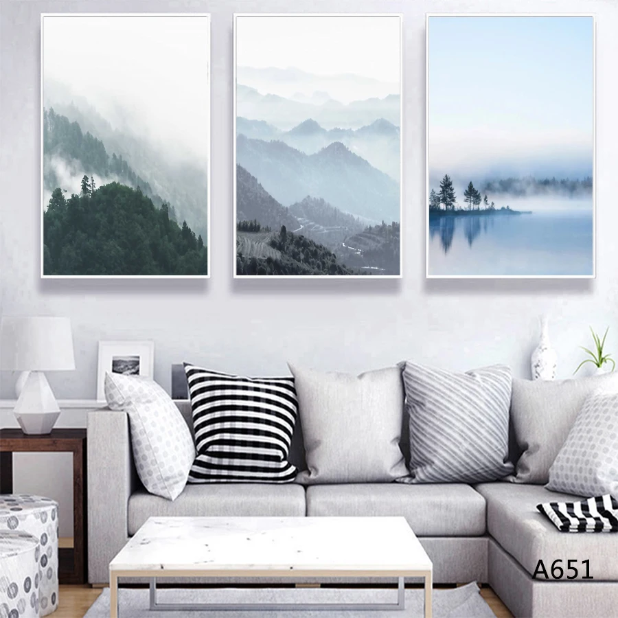 

Forest Modern Wall Art Painting Wall Decoration Poster Art Decoration Hanging Nordic Pictures In The Seaside Town