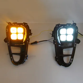 

Osmrk led daytime running light with yellow turn signal assembly for kia picanto 2018
