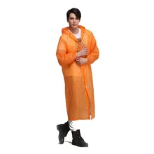PPE costume unisexe imperméable Poncho à manches longues veste clair PVC imperméable manteau de pluie à capuche Poncho vêtements de pluie(China)
