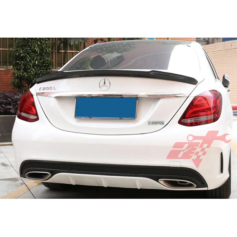 Задний багажник спойлер из углеродного волокна для Mercedes Benz W205 FD Стиль 4-двери- заднее крыло