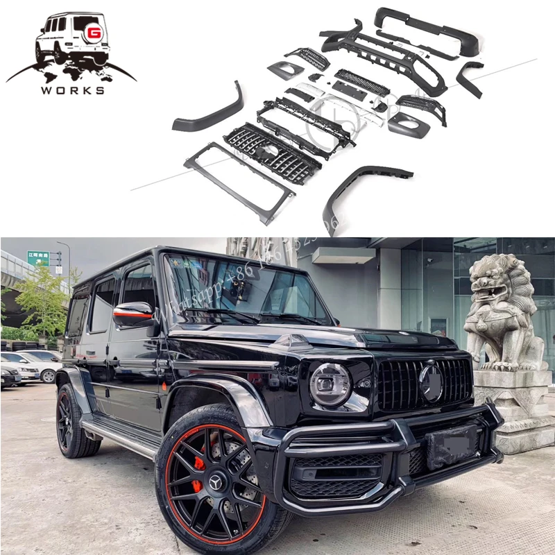 G CLASS W464 G63 Решетка переднего бампера для g wagon 2019y обвес g500 g550 g350 до G63 крышка фары g63 крыло
