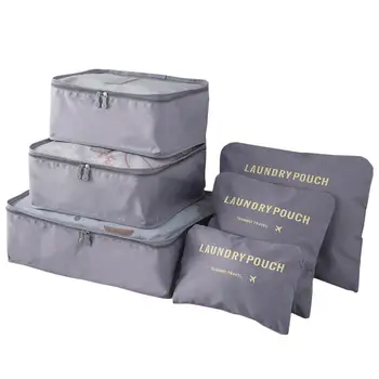 

6pcs/Set Durable Waterproof Travel Clothes Storage Bags Luggage Case Packing