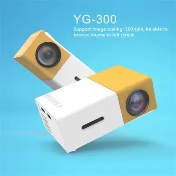 

YG300 HDMI Professional Mini Projector Full HD1080P Home Theater LED Projector USB Mini Projector Home Media Player