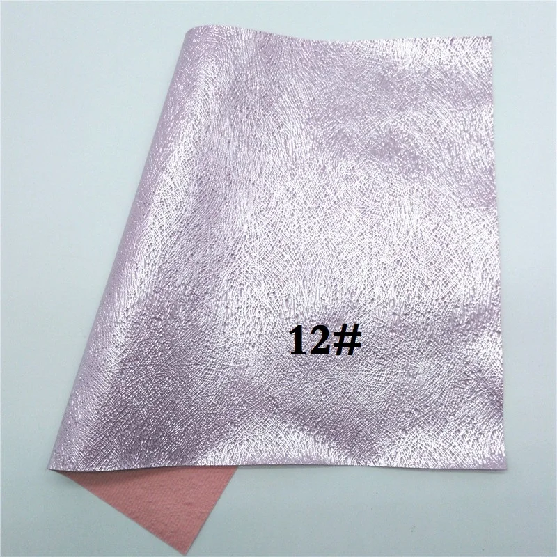 Glitterwishcome 21X29 см A4 размер винил для бантов тисненая лошадиная кожа, металлические листы из искусственной кожи для бантов, GM593A - Цвет: 12