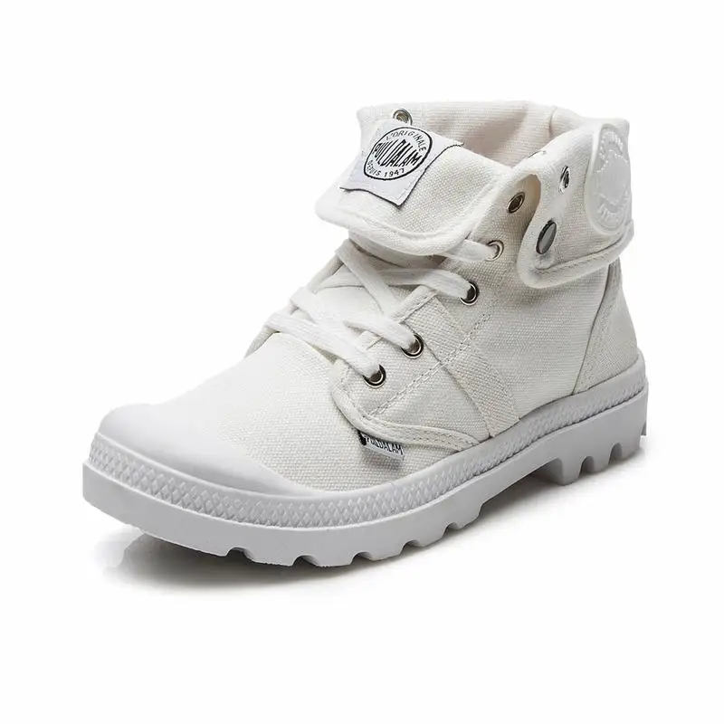 Botines de lona de alta ayuda para mujer, botas militares de gladiador con  plataforma plana europea, zapatos de alta calidad|Botas hasta el tobillo| -  AliExpress