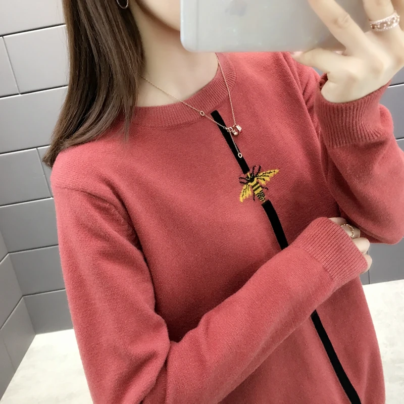 Кристальная шерстяная Вертикальная трикотажная sweater-0740ag-3675