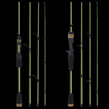 

WALK FISH High Quality Spinning / Casting Lure Rod 100% Carbon Surper Hard Fishing Pole 4 Sections Casting Lure Fishing Rod