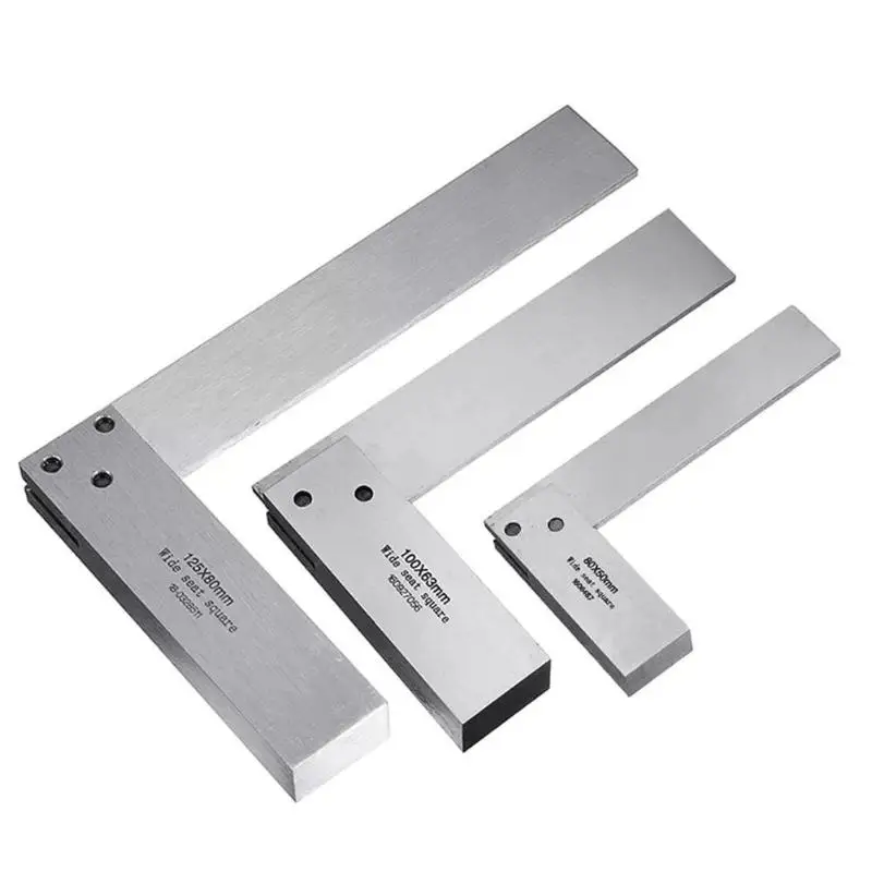 

Machinist Square Measure Right Angle Ruler 90 Degree Carpenter Hardening of Precision Steel for Engineers Auxiliary Tool