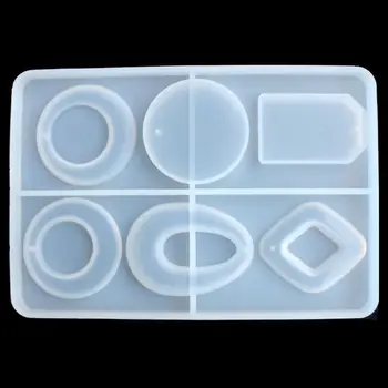 

2020 New Silicone Mold DIY Pendant Crafts Making Jewelry Key Ring Epoxy Mould