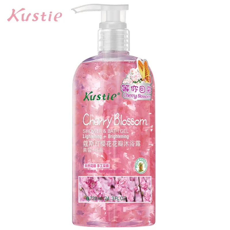 Kustie cherry blossom гель для душа 220 мл 380 720 отбеливающий натуральный аромат тела