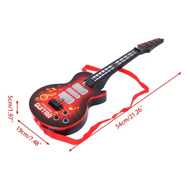 Music Electric Guitar 4 Strings Musical Instrument Educational Toy Kids Toy Gift 6
