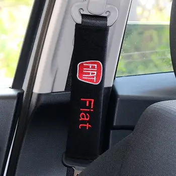 

Car Seat belt cover car styling for Fiat Panda Bravo Punto Linea Croma 500 595 Car-Styling Badge Accessories