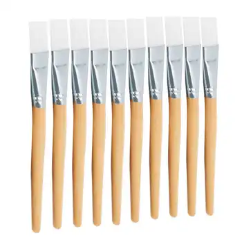 

Beauty Cosmetics Facial Mask Brushes Soft Hair Mud Applicator DIY Skin Care Tool with Wooden Handle Makeup Accessories