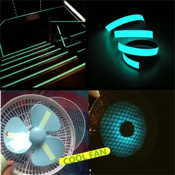

5mx15mm Luminous Tape Self-adhesive Green Blue Glowing In The Dark Safety Stage Decor Sticker Decoration Tape Security Home