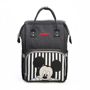 

Disney Diaper Backpack Moms Baby Nursing Bag Mother Maternity Nappy Changing Bag Travel Stroller USB Heating Mickey Series M4527