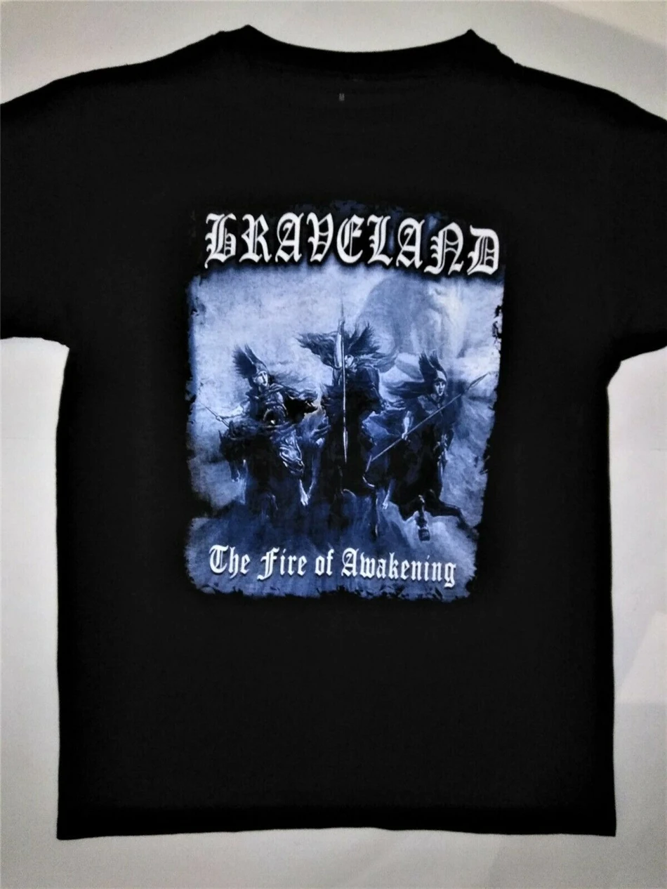Graveland T-Shirt Fire Awakening Thousand Swords Nokturnal Mortum Absurd Black High Quality Casual Printing Tee Shirt |