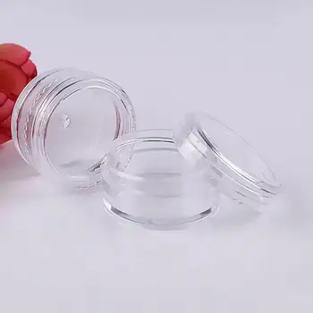 

5ml*5 Portable plastic bottle Cosmetic container empty lip gloss Face Cream jars for refillable Travel Makeup Bottle