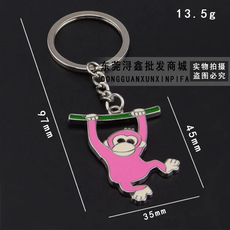 

Monkey Key Chain A Wire Rope Key Ring Motorcycle Key Buckle The Year Of The Monkey The Chinese Zodiac Small Gift Can Lettering