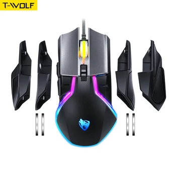 

Thunder Wolf V11 brand High-end optical professional PC computer 8 keys Adjustable gaming mouse Wired macro programming built-in