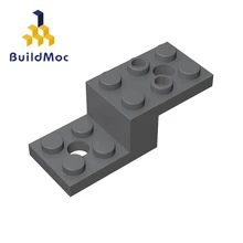 Buildmoc compatível monta partículas 11215 suporte 5x2x1 1/3 para blocos de construção peças diy logotipo brinquedos educativos presente