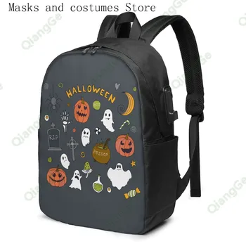 

3d Print Custom Usb Backpacks Festival Halloween Trick Or Treat Anime Design School Sports Backpack For Adult Kids