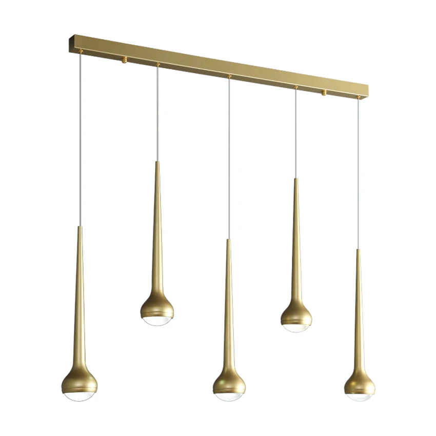 Nordic Restaurant Combination Droplet Pendant Lights Modern Living Room Kitchen Lamps Dining Table Hanging Fixtures | Лампы и
