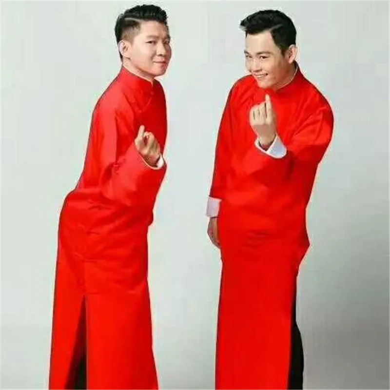 Традиционный китайский халат для мужчин Свадебный модель 3XL 4XL одежда ханьфу с