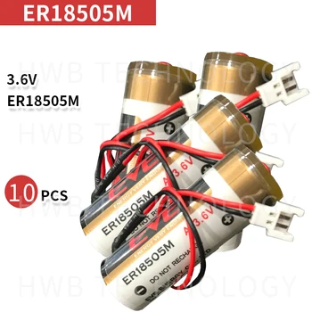 

10pack NEW ER18505M ER18505 18505M 18505 lithium battery 3.6V 3500mah PLC control in Li-ion batteries red plug battery