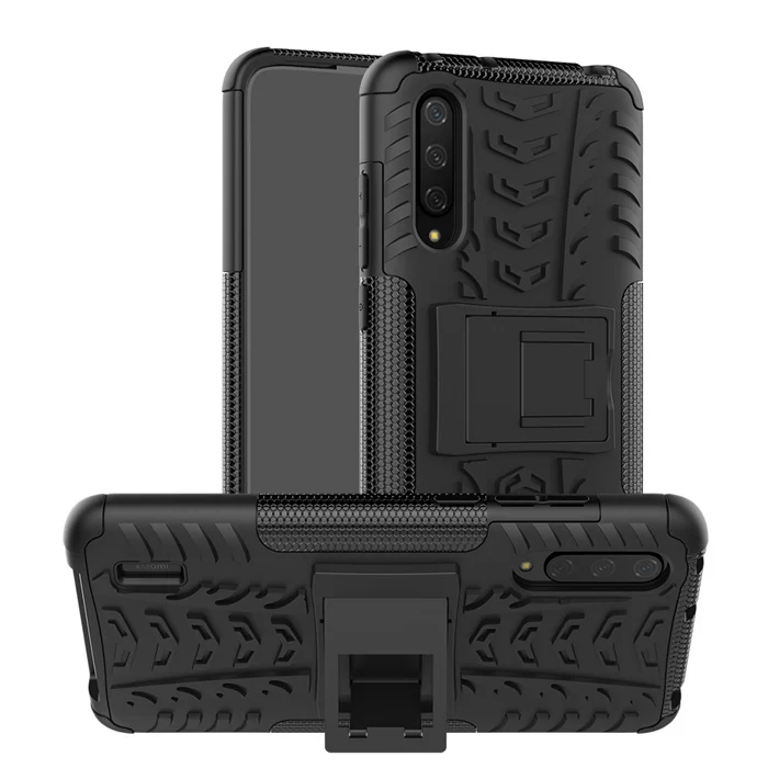 Для Xiaomi A3 9 Lite CC9 CC9E чехол Гибридный противоударный армированный ТПУ+ PC чехол-подставка для телефона для Xiaomi Redmi Note 8 Pro 8 8A чехол для телефона - Цвет: black