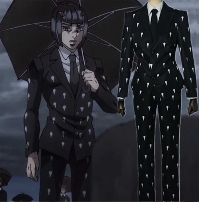 JoJo невероятное приключение похороны Bruno Bucciarati Косплэй костюм на Хэллоуин